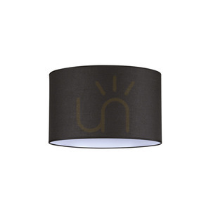 Lampshade Ideallux SET UP Cylindrical Black Textile 45 cm 270012 small 0