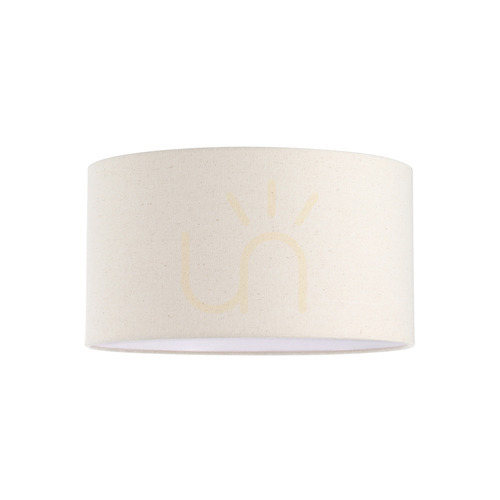 Check Lampshade Ideallux SET UP Cylinder Beige Textile 70 cm 260488