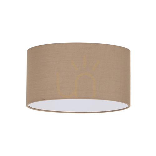Check Lampshade Ideallux SET UP Cylindrical Tortora Textile D70 304632