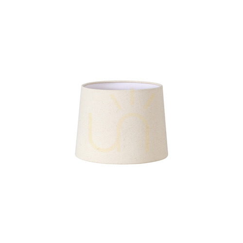 Check Lampshade Ideallux SET UP Conical Beige Textile D20 H15 cm 260082