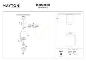 Plafond SLIM C012CL-01W Maytoni small 3