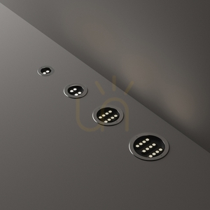 Recessed outdoor light Ideallux Taurus 277004 round silver 17.5 cm 6W small 1