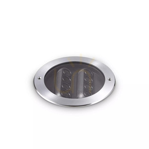 Recessed Luminaire Ideallux Taurus 277028 Round Silver Outdoor 14W 25.5 cm small 1