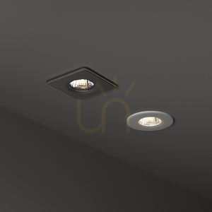 Recessed luminaire Ideallux ROOM-65 black round 7.5W 252032 small 1