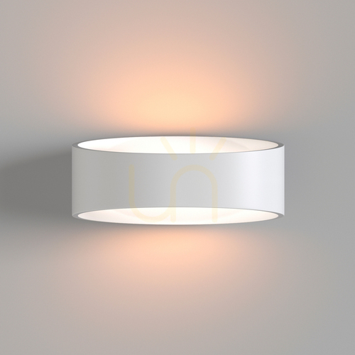 Check Maytoni Trame C806WL-L5W LED Wall Light, White Oval, 6W 3000K