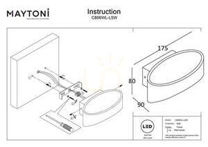 Wall lamp TRAME C806WL-L5W Maytoni small 5