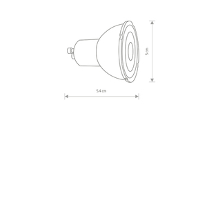 REFLECTOR LED bulb, GU10, R50, 7W, 4000K, ANGLE 50, WHITE DIMMABLE 10998 Nowodvorski small 1