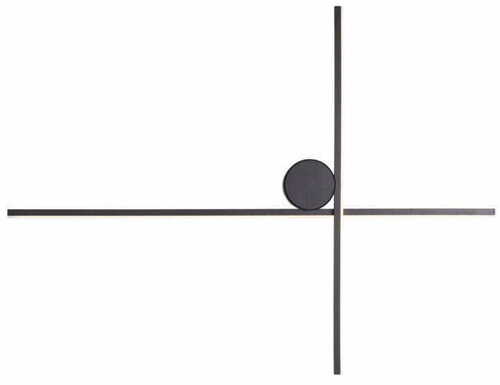 Check Max Light ARNE W0369 Wall Light LED 10W 650lm 3000K Black IP44, Two Bars 60 x 45 cm