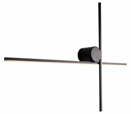 Check Max Light ARNE W0369 Wall Light LED 10W 650lm 3000K Black IP44, Two Bars 60 x 45 cm