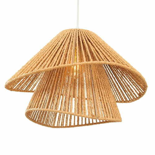 Check Pendant Light Max Light Amalfi P0578 White Woven Paper 45 cm