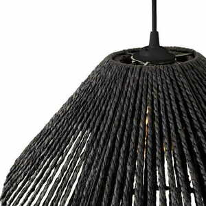 Pendant Light Max Light Amalfi P0580 Black Woven Paper 45 cm 3 Pendant Light Max Light Amalfi P0580 Black Woven Paper 45 cm small 3