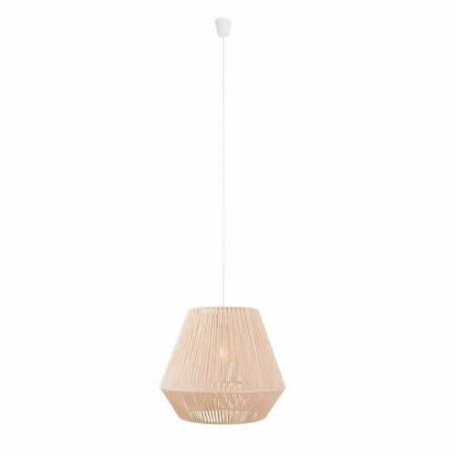 Check Pendant Light Max Light Praslin II P0584 White Cotton 44 cm