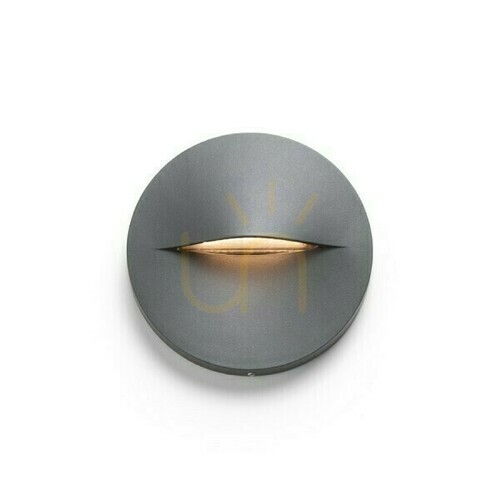Check Wall lamp Bobo R wall lamp Anthracite 230 V Led 3 W Ip65 3000 K