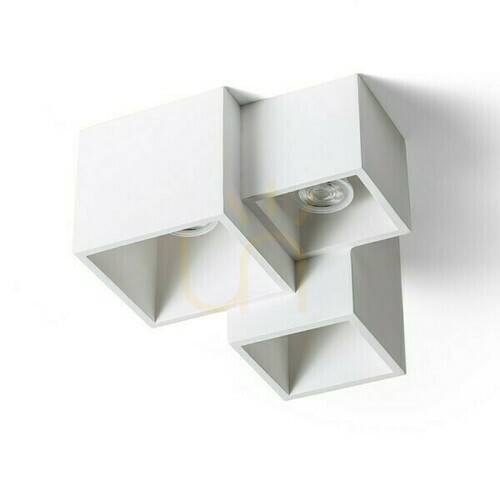 Check Jack Iii Plaster Ceiling Luminaire 230 V Led Gu10 3x5 W.