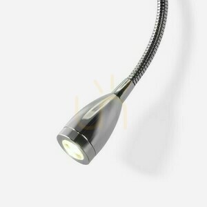 Rendl PERTH R13661 E14 wall light with textile shade and LED reading light, beige/white/chrome small 2