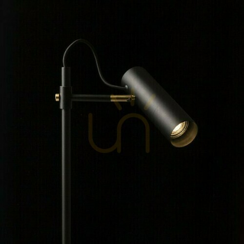 Check Varia Floor Standing Lamp Black Brass 230 V Led Gu10 9 W.