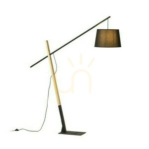 Dante Floor Standing Lamp Black Wood 230 V Led E27 15 W. small 3