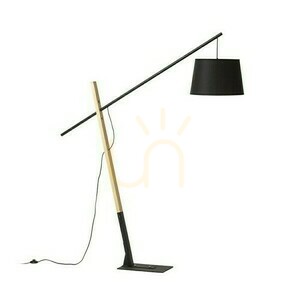 Dante Floor Standing Lamp Black Wood 230 V Led E27 15 W. small 0