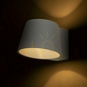 Wall lamp Benita plaster wall lamp 230 V Led E14 7 W. small 3