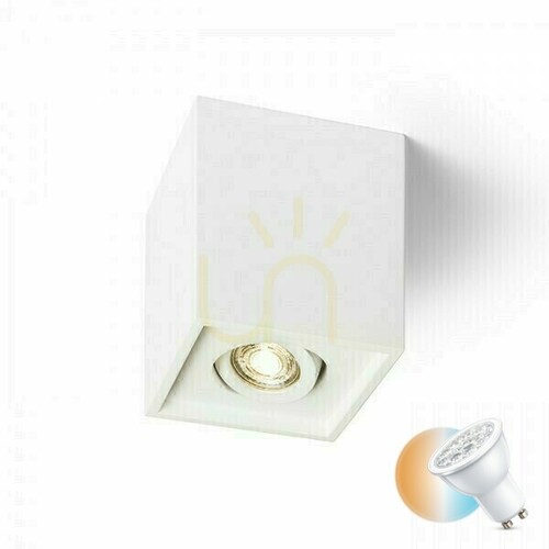 Check Coles Sq Ceiling Luminaire 230 V Led Gu10 15 W.