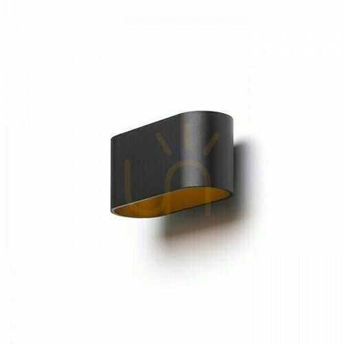 Check Wall lamp Mario Black Matte / Gold 230 V Led G9 5 W.