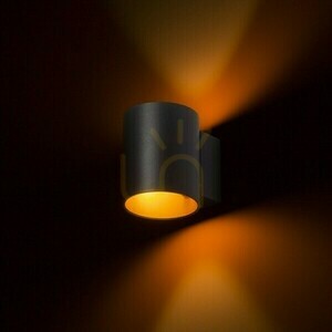 Wall lamp Tuba W wall lamp Black Matte /Gold 230 V Led G9 5 small 1