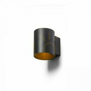 Wall lamp Tuba W wall lamp Black Matte /Gold 230 V Led G9 5 small 2