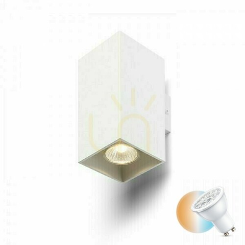 Check Wall lamp Agate Ii wall lamp Matte White 230 V Gu10 2x35 W.