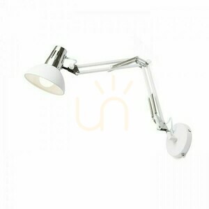 Rendl ANTE R12652 white and matt nickel wall lamp with adjustable arm, E27 small 0
