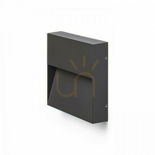 Check Wall lamp Aqila Sq wall lamp Anthracite 230 V Led 6 W Ip54 3000 K
