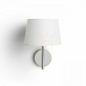 Rendl BROADWAY WALL wall light, white/chrome, E27, 15 W small 1