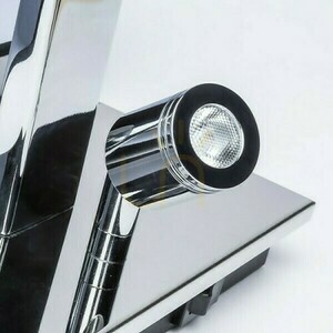 Rendl PLAZA wall light with LED reading light, white/chrome, E27 + 3 W LED, R11982 small 3