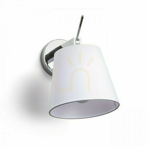 Check Wall lamp Jersey White Chrome 230 V Led E27 15 W.