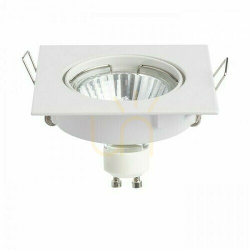 Check Recessed ceiling luminaire Topic Sq Directional White Matte 230 V Gu10 50 W.