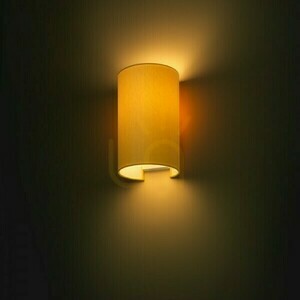 Rendl RON W 15/25 wall light R11509, apricot chintz / white PVC, E27 1 Rendl RON W 15/25 wall light R11509, apricot chintz / white PVC, E27 small 1