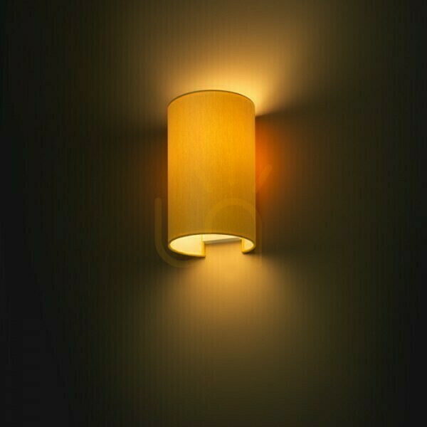 View Rendl RON W 15/25 wall light R11509, apricot chintz / white PVC, E27 Rendl RON W 15/25 wall light R11509, apricot chintz / white PVC, E27