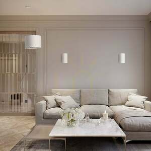 Rendl RON W 15/25 white Polycotton wall light E27 R11492 small 5