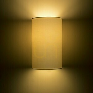 Rendl RON W 15/25 white Polycotton wall light E27 R11492 small 3