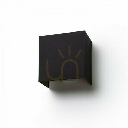 Check Wall lamp Lope W 25/14 wall Polycotton Black/Copper foil 230 V Led E27 15