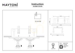 METAL MODERN recessed luminaire DL008-2-02-B Maytoni small 6