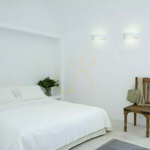 Check Wall lamp Crescent plaster wall lamp 230 V R7s 78mm 12 W.