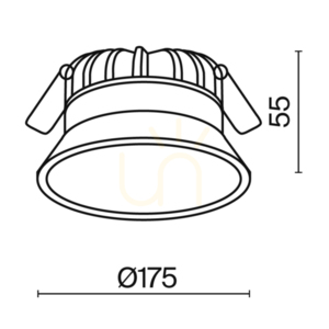OKNO recessed luminaire DL055-24W3K-W IP44 Maytoni small 6