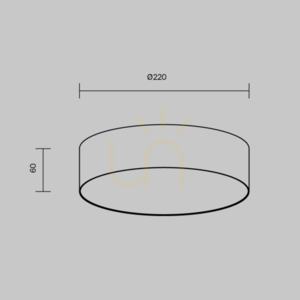 Plafond ZON C032CL-24W3K-RD-B Maytoni small 7