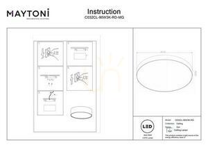Plafond ZON C032CL-90W3K-RD-MG Maytoni small 7