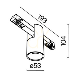 ALFA rail lamp TR122-2-7W3K-B Maytoni small 10