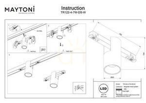 ALFA rail lamp TR122-4-7W-DS-W Maytoni small 7