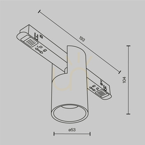 ALFA rail lamp TR122-4-7W-DS-W Maytoni small 8