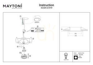 ATOM recessed luminaire DL024-2-01W Maytoni small 6