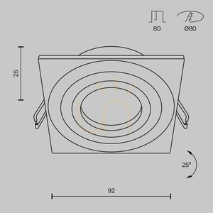 ATOM recessed luminaire DL024-2-01W Maytoni small 7