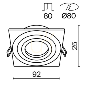 ATOM recessed luminaire DL024-2-01W Maytoni small 9